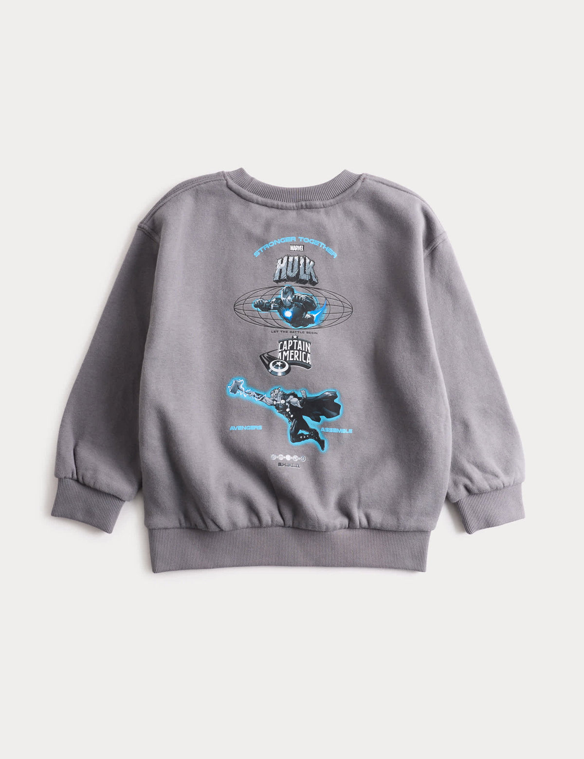 Pamuk Karışımlı Avengers Sweatshirt (2-8 Yaş)