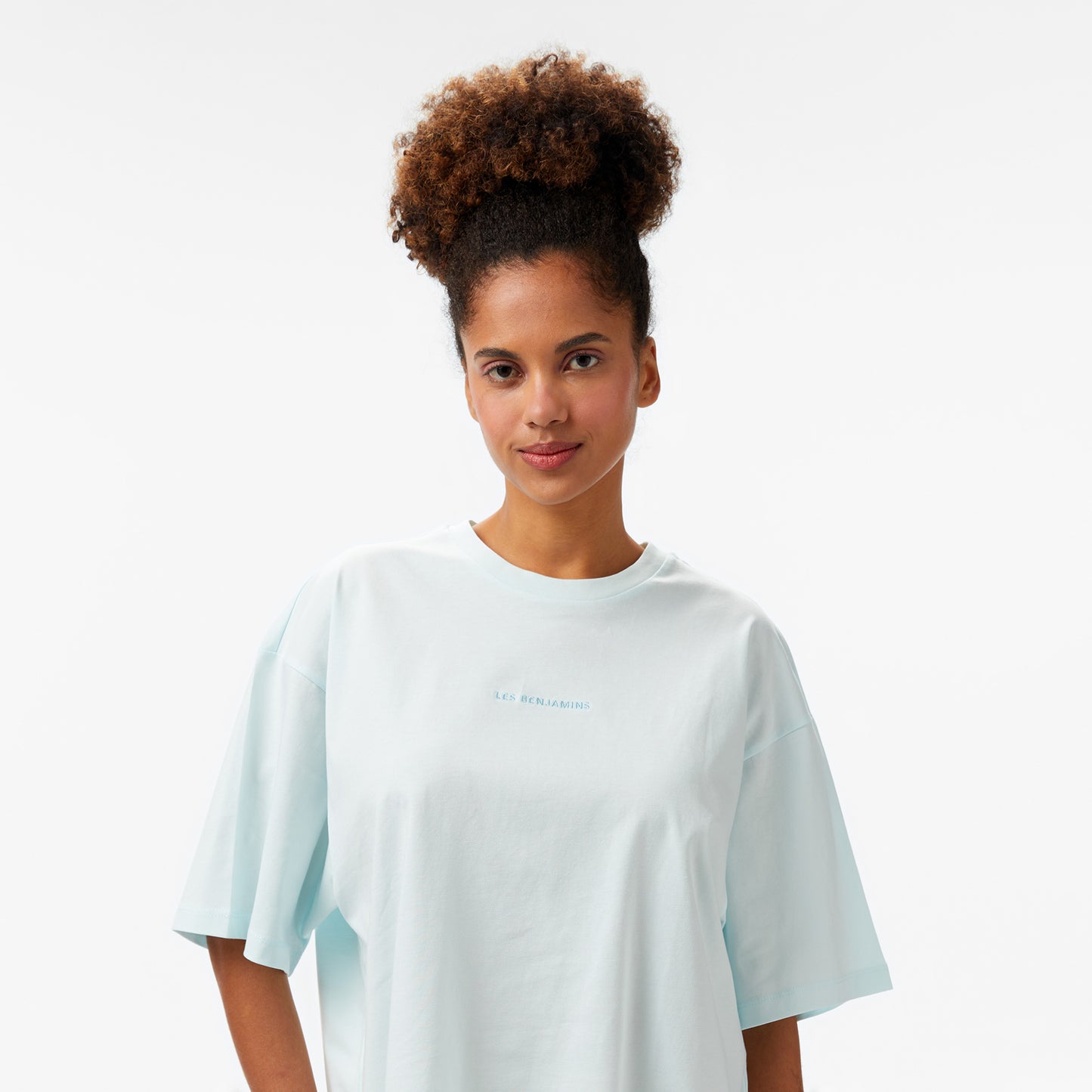 Les Benjamins Kadın Mavi T-shirt