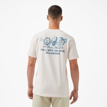 Billabong Roll Premium Erkek Pembe T-shirt