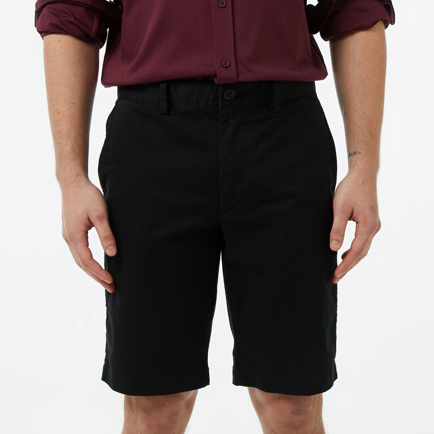 Lacoste Erkek Slim Fit Siyah Bermuda Şort