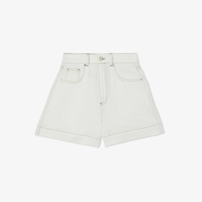 Lacoste Slim Fit Kadın Krem Şort