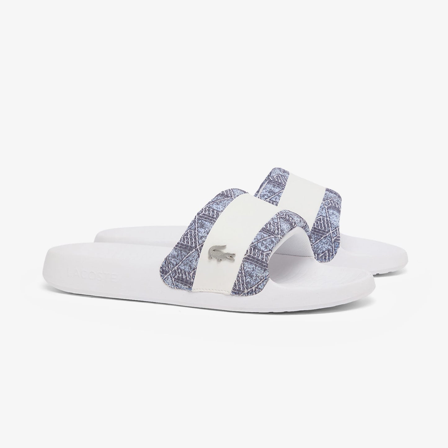 Lacoste Serve Slide Hybrid Erkek Beyaz Terlik