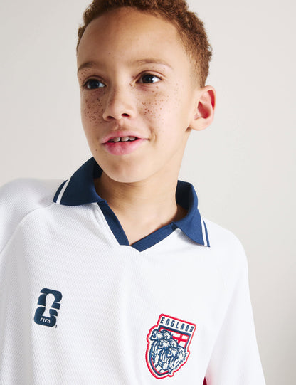 Saf Pamuklu Fifa England Futbol Tişörtü