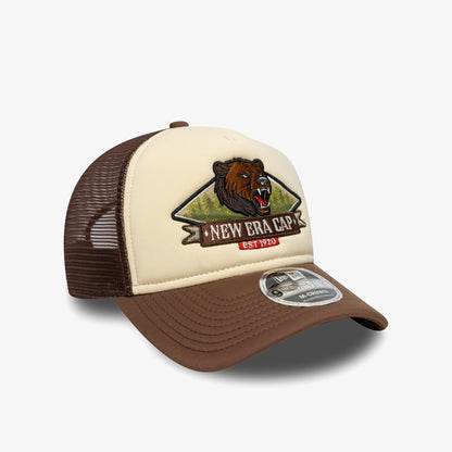 New Era Trucker Unisex Bej Şapka