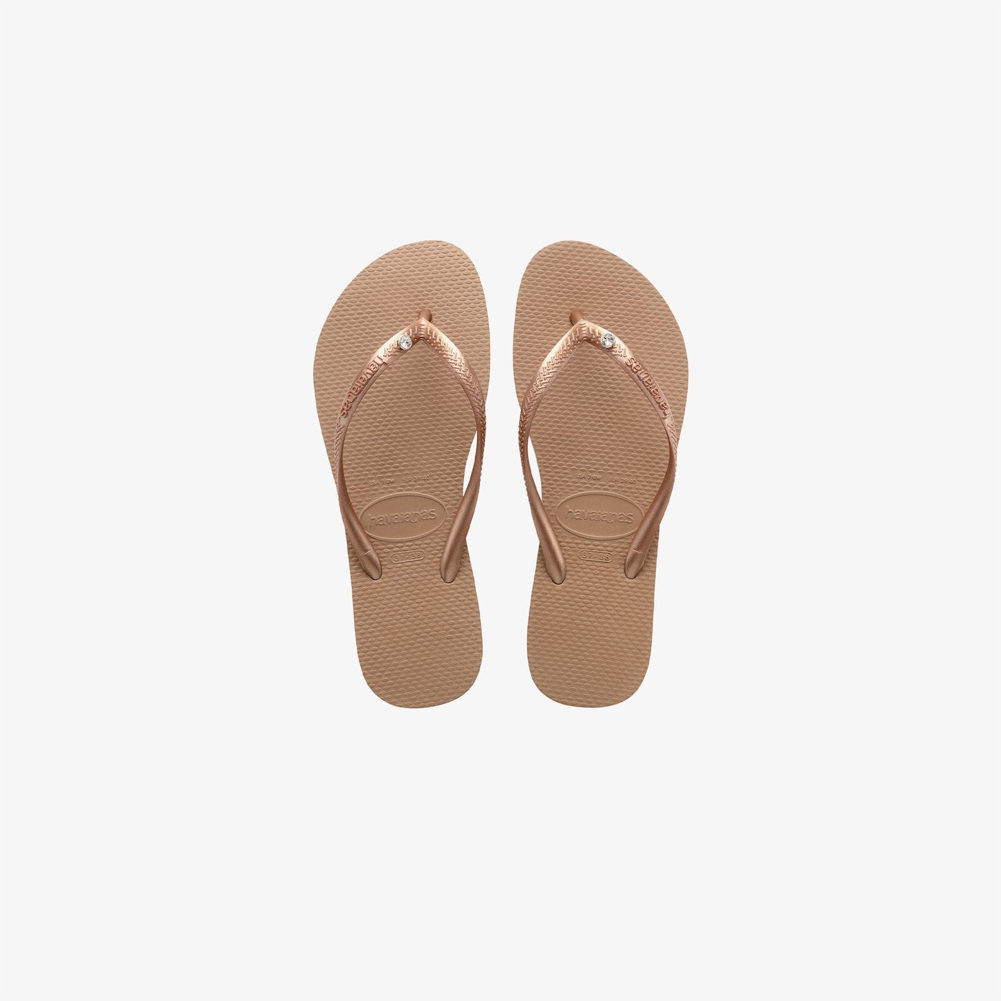 Havaianas Slim Crystal Çocuk Kahverengi Terlik