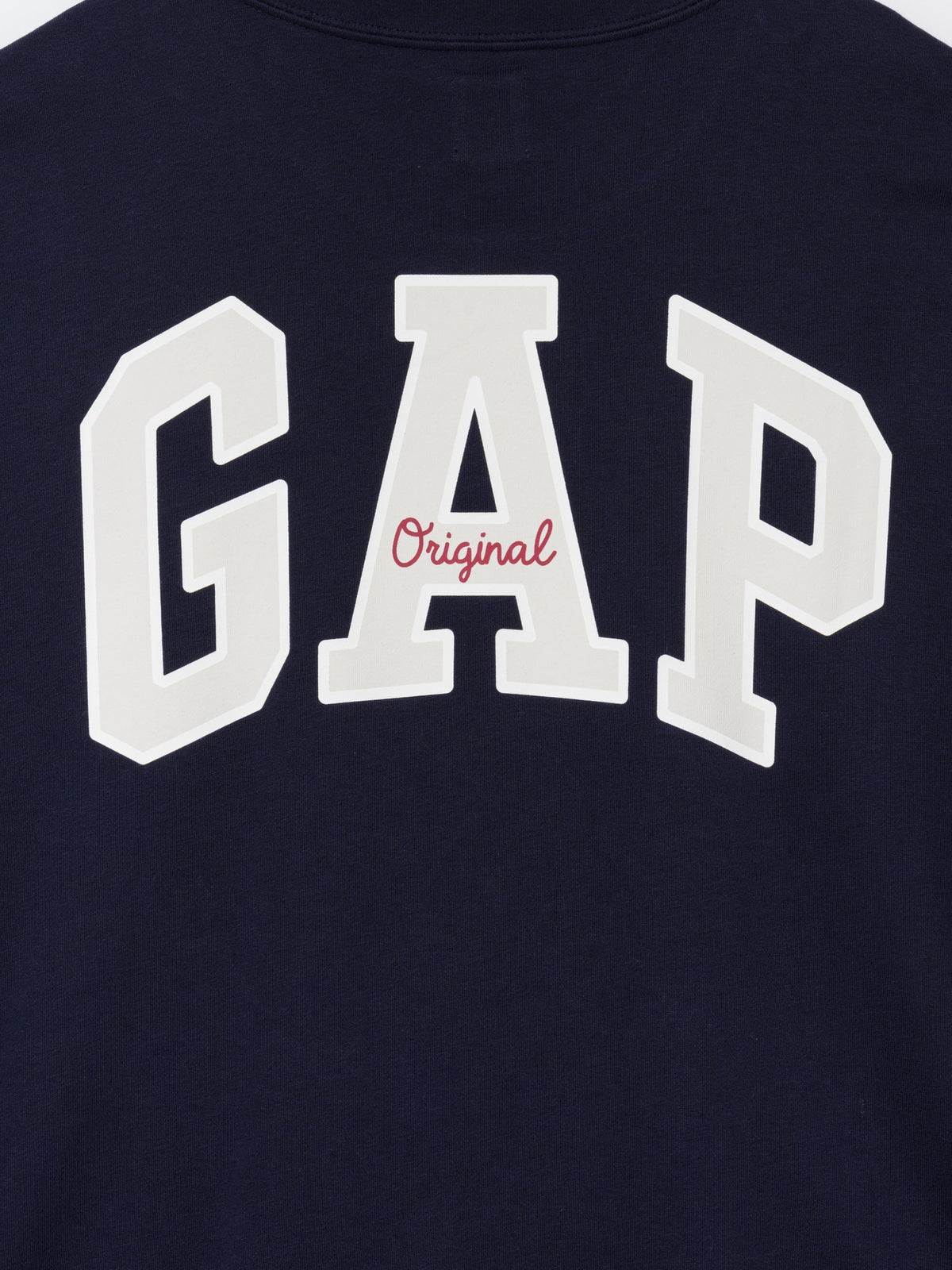 Lacivert Oversized Gap Logo Fransız Havlu Kumaş T-shirt