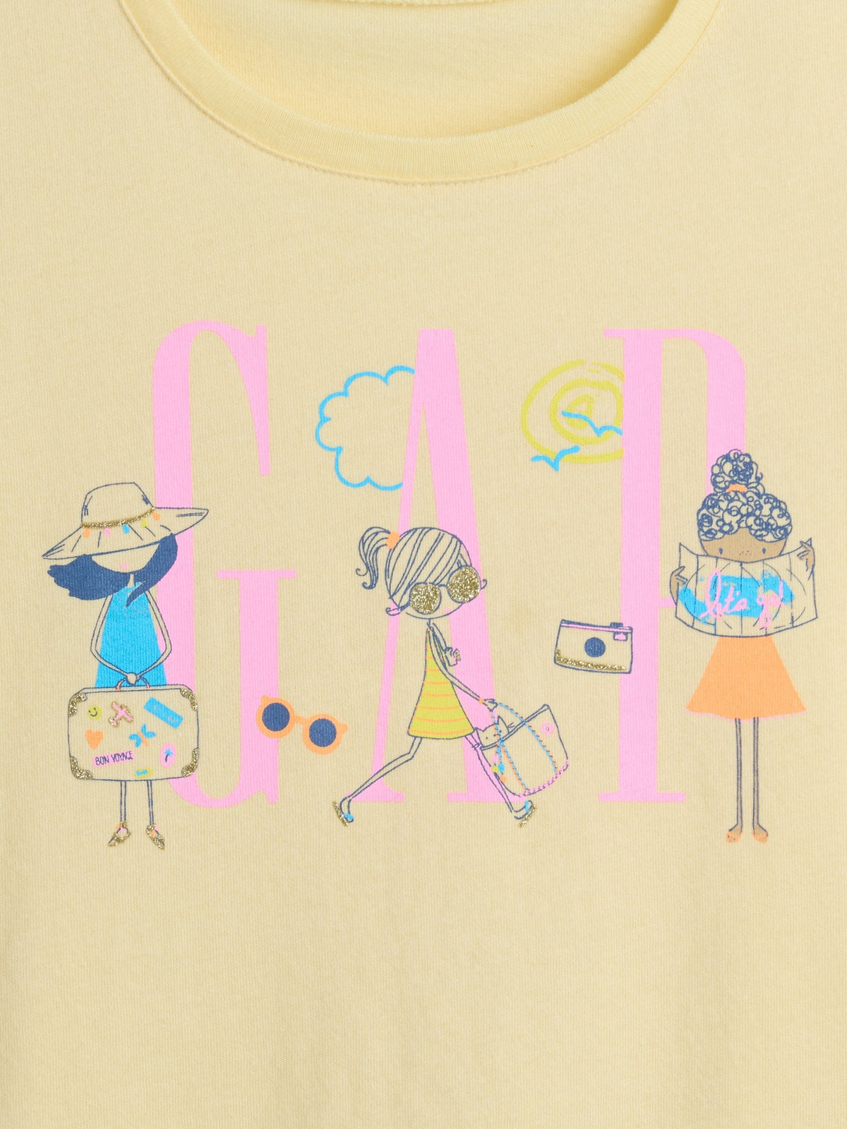Açık Sarı Logo T-shirt