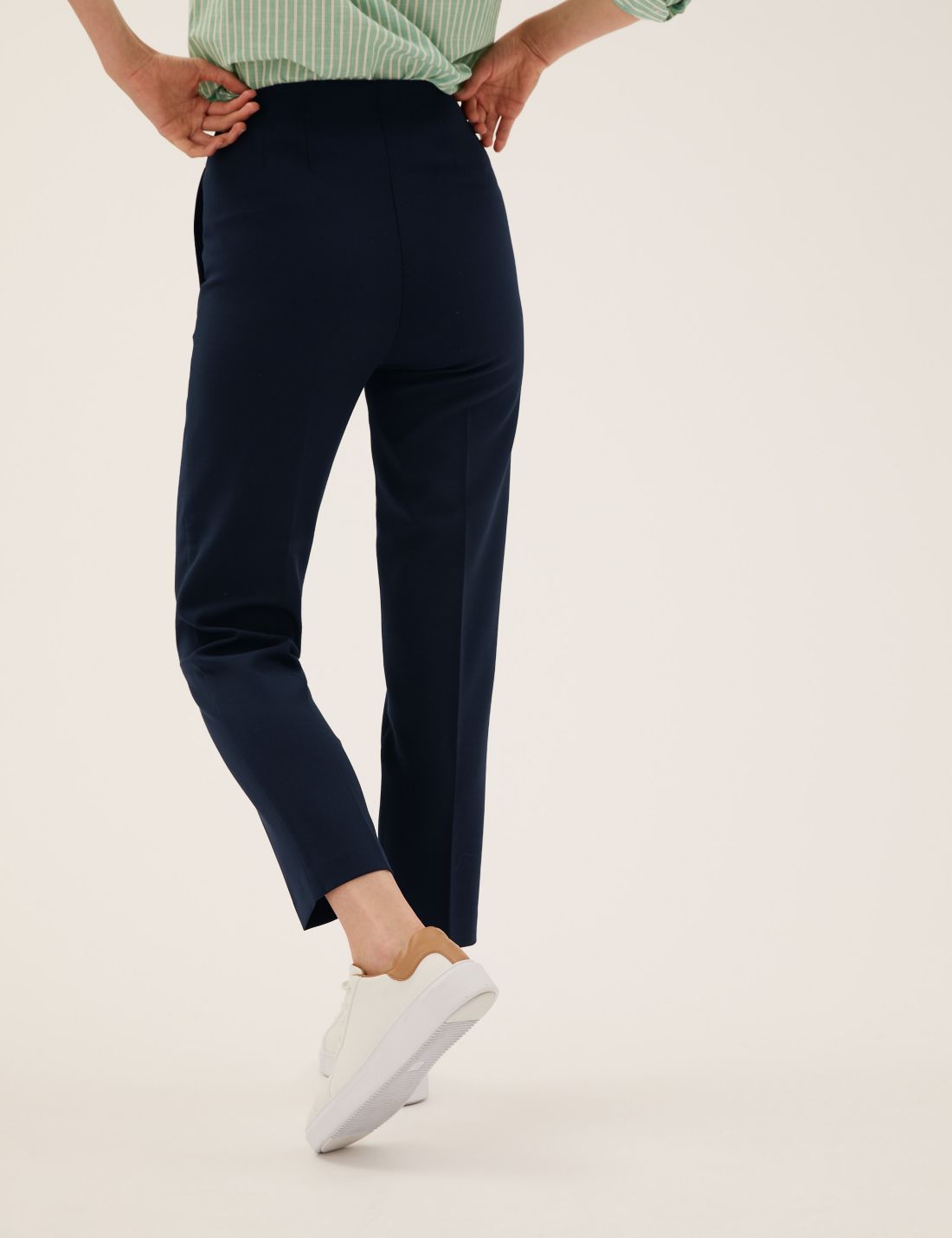 Yüksek Bel Tapered Fit Pantolon