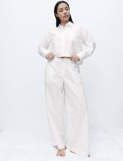 Çiçek Desenli Pijama Altı