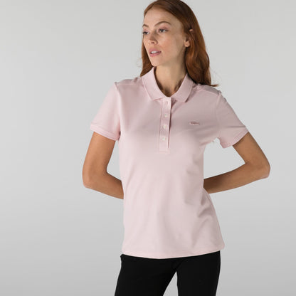 Lacoste L.12.d Kadın Slim Fit Pembe Polo