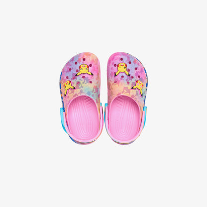 Crocs Pikachu Pink Classic Clog Çocuk Renkli Terlik