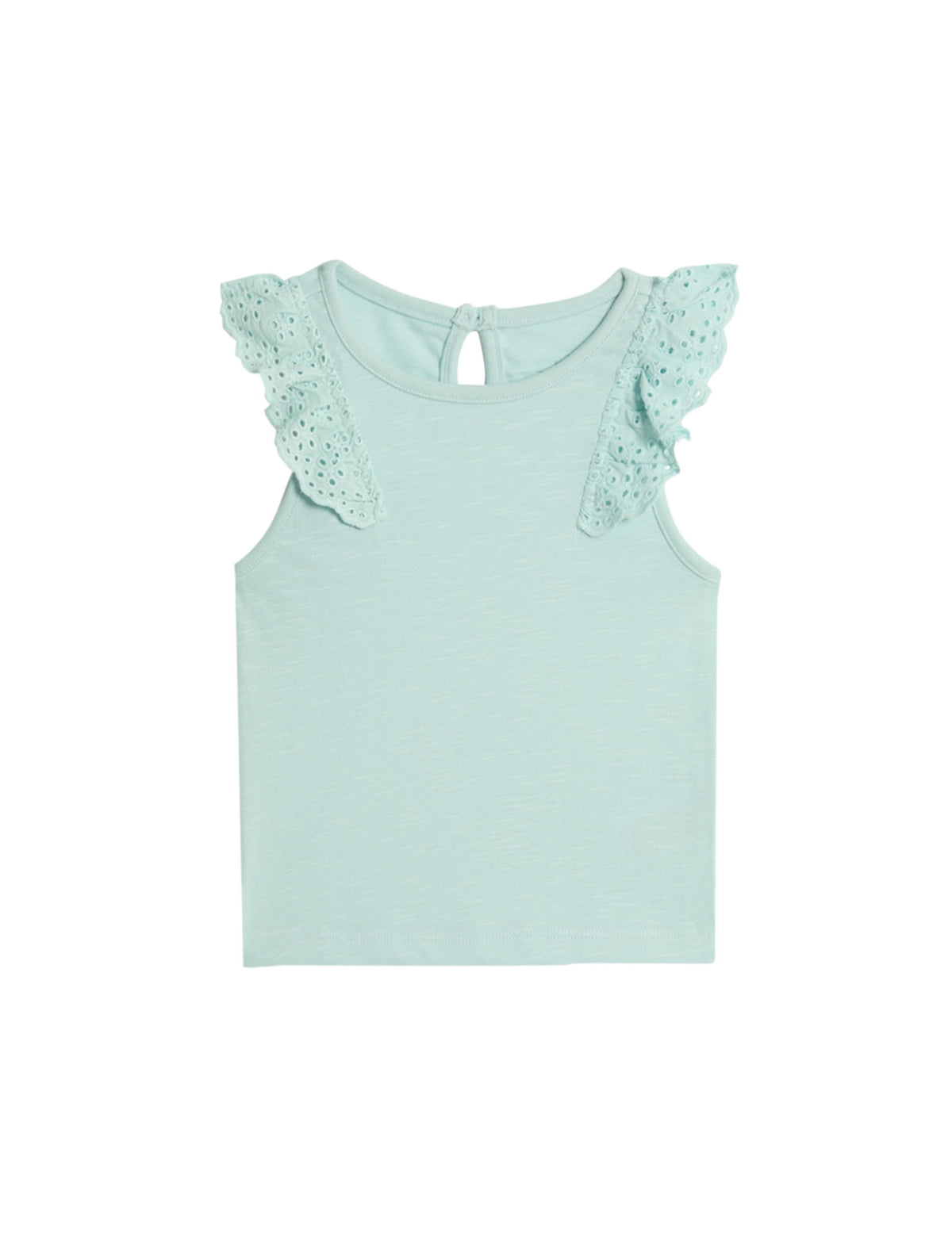 3'lü Saf Pamuklu Fırfırlı Kollu Üst (0-3 Yaş)