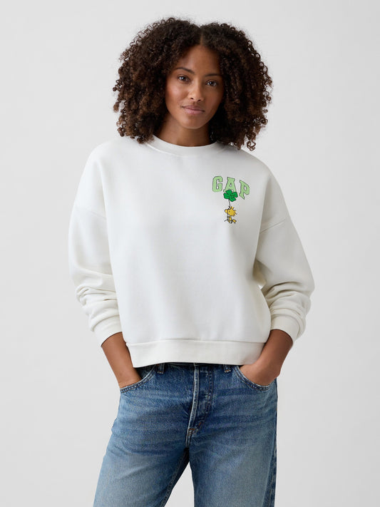 Beyaz Peanuts Oversized Wedge Sweatshirt
