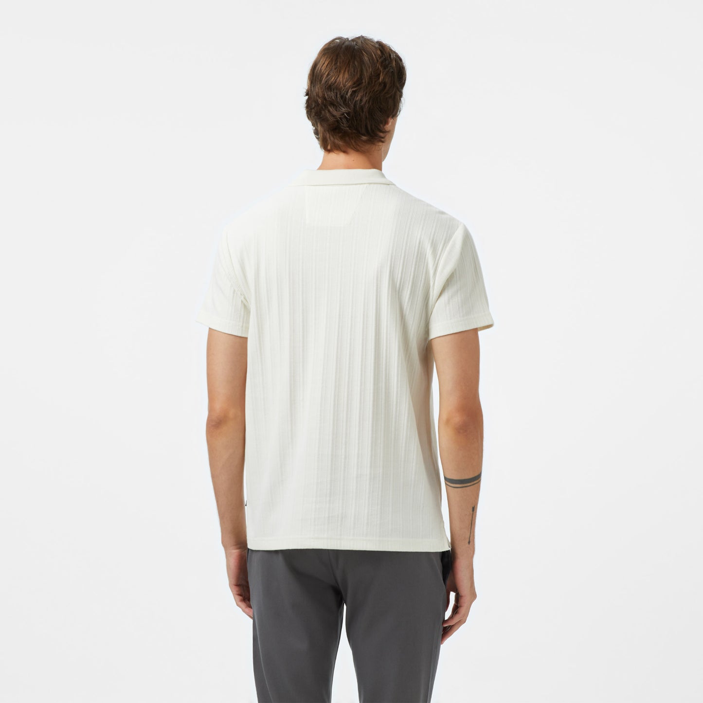 Nautica Erkek Ekru Classic Fit Polo