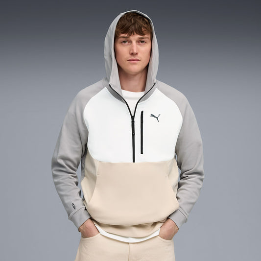 Puma Tech Half Zip Erkek Krem/gri Sweatshirt