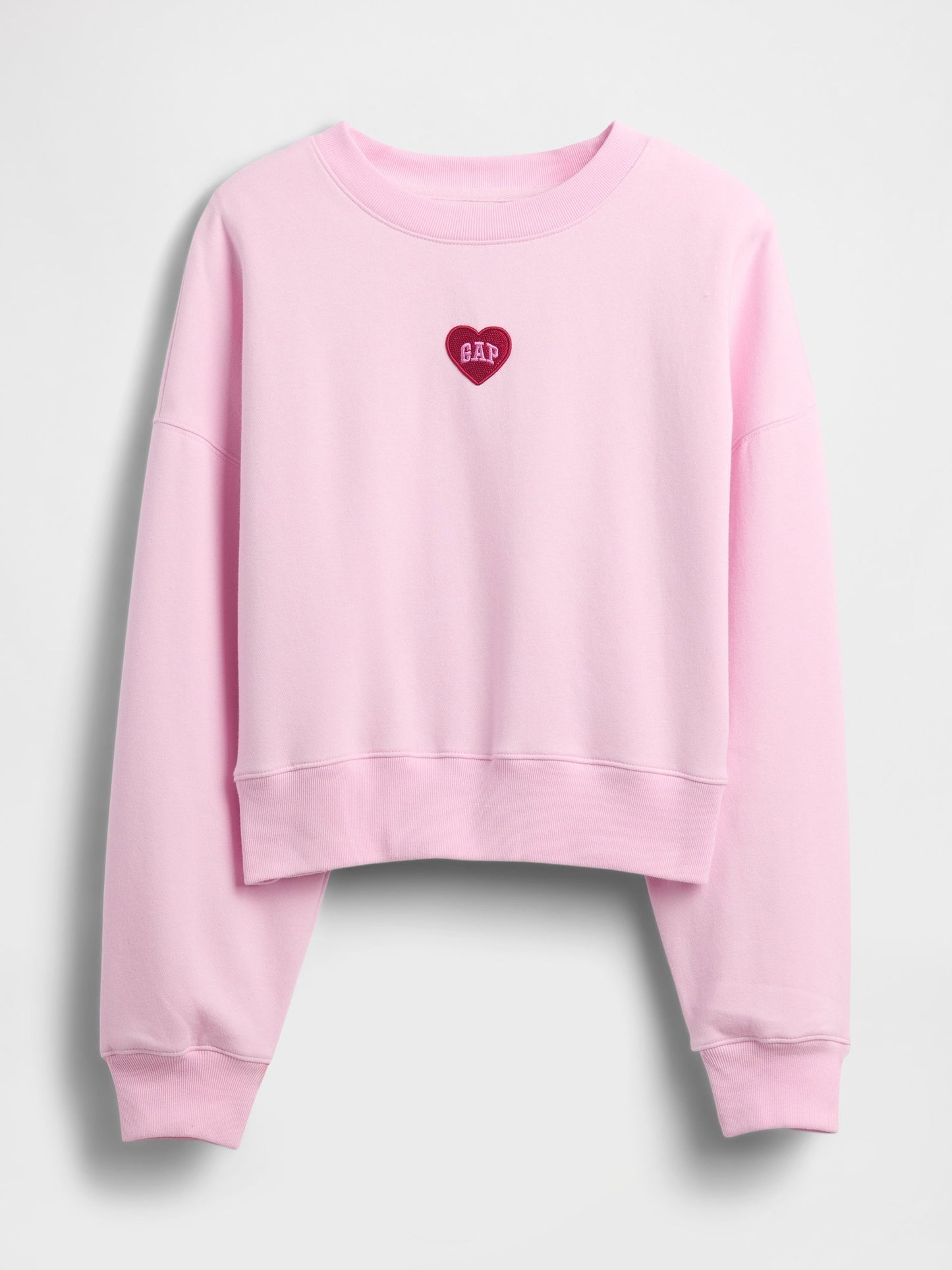 Pembe Vintagesoft Oversized Heart Logo Wedge Sweatshirt
