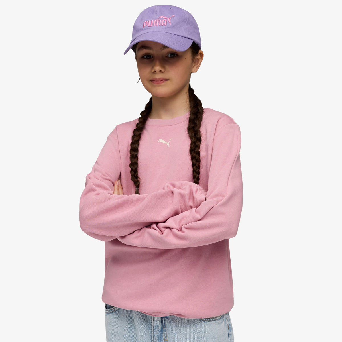 Puma Bowtique Crew Çocuk Pembe Sweatshirt