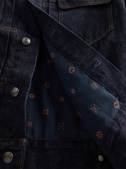 Koyu Mavi Gap × A.p.c. Astarlı Japanese Denim Ceket