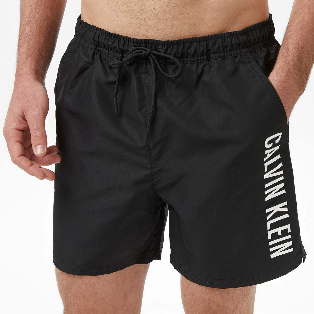 Calvin Klein Medium Drawstring Erkek Siyah Deniz Şortu