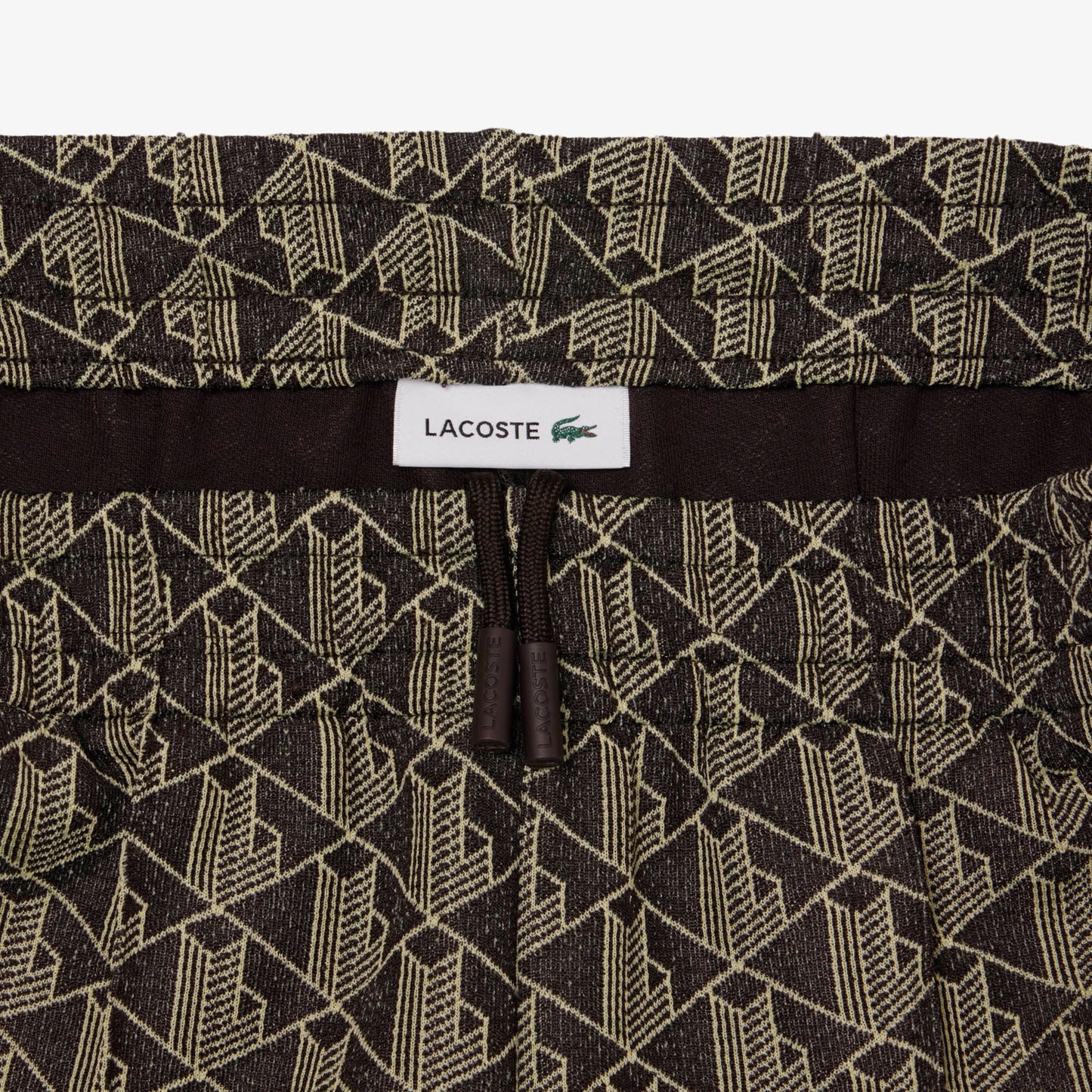 Lacoste Kadın Flare Fit Monogram Kahverengi Eşofman Altı