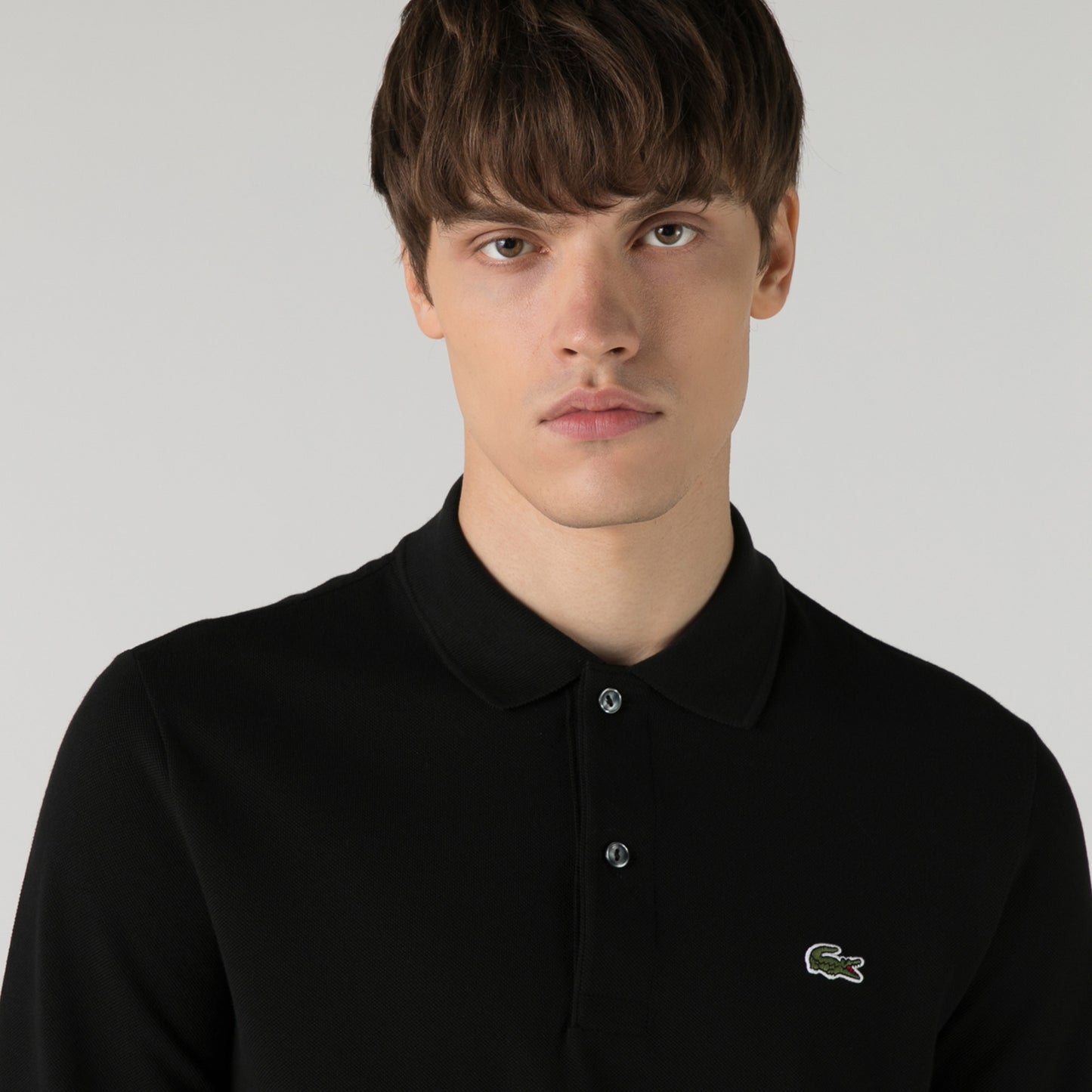Lacoste Erkek Slim Fit Uzun Kollu Siyah Polo