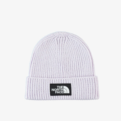 The North Face Logo Box Cuffed Unisex Beyaz Bere