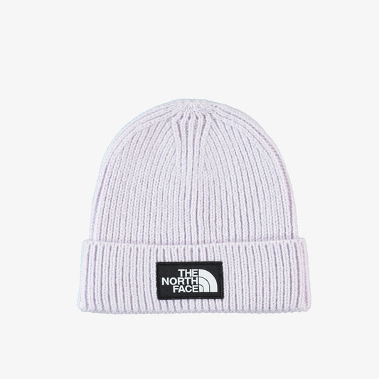 The North Face Logo Box Cuffed Unisex Beyaz Bere