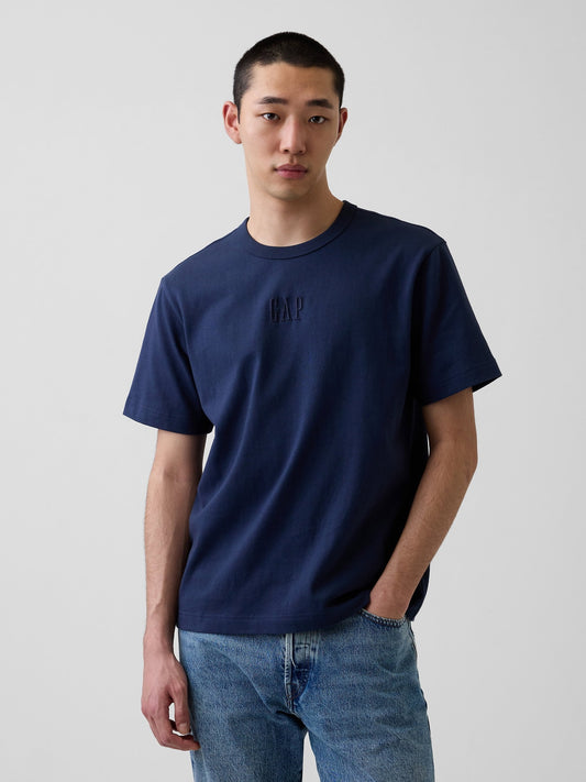 Lacivert Heavyweight Relaxed Logo T-shirt