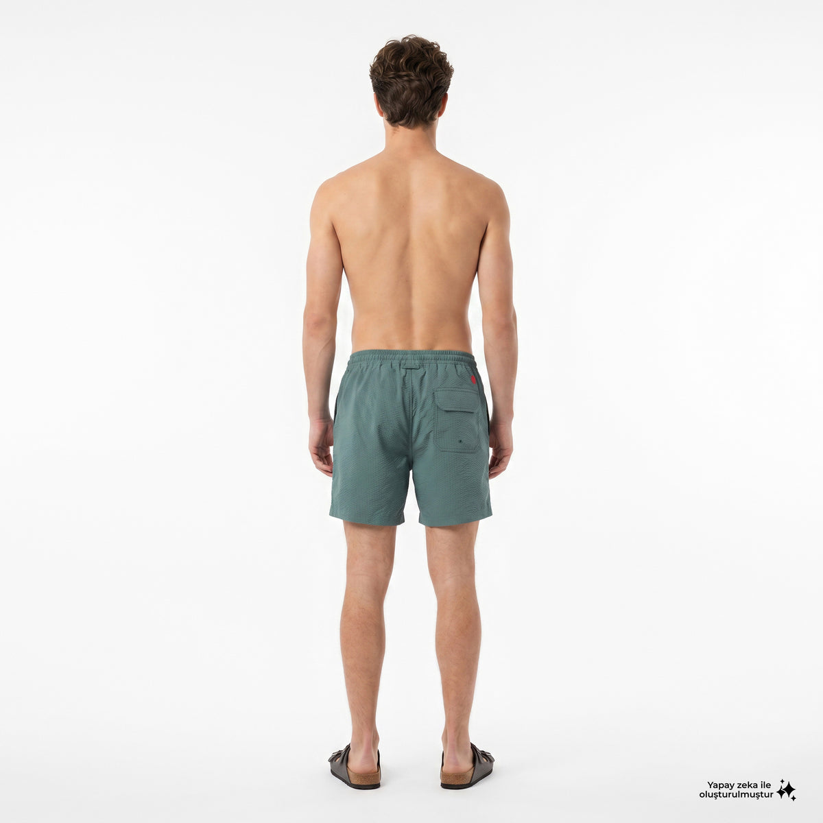 Unıted4 Comfort Fit Erkek Mavi Deniz Şortu