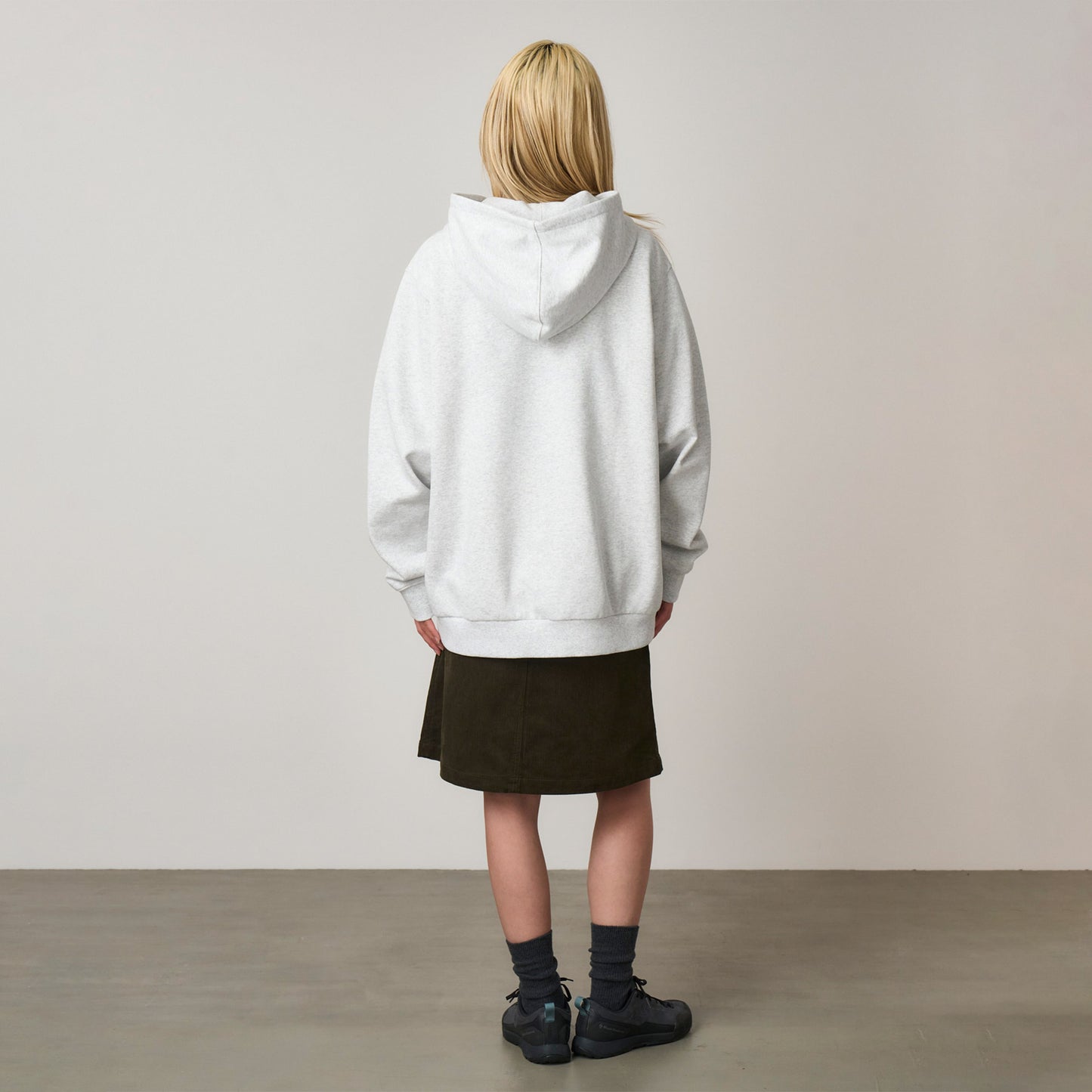 Gramicci One Point Hooded Erkek Gri Sweatshirt