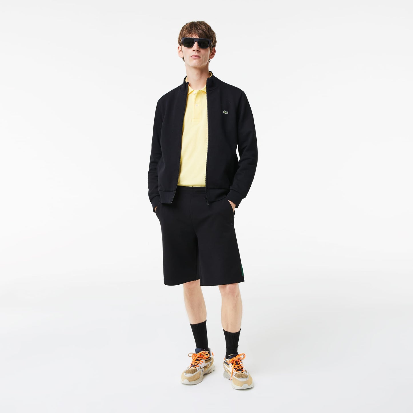 Lacoste Erkek Regular Fit Fermuarlı Siyah Sweatshirt