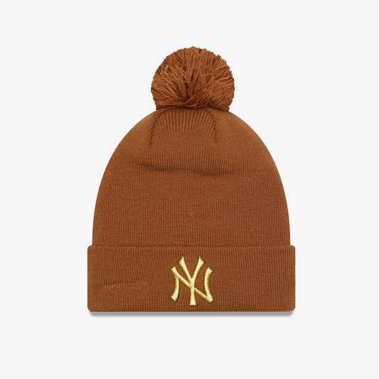 New Era Metallic Pom Neyyan Kadın Bej Bere
