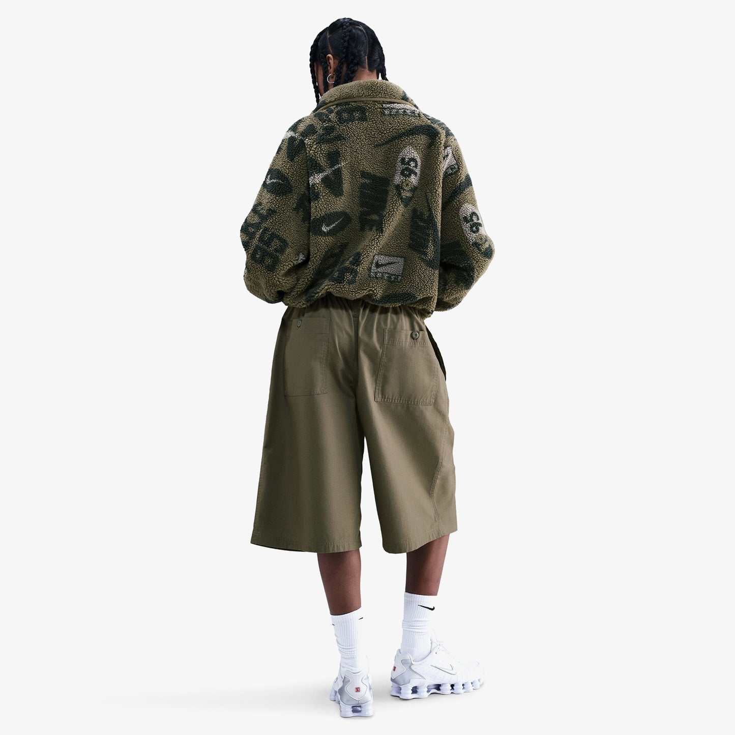 Nike Sportswear Street Sherpa Kadın Haki Ceket