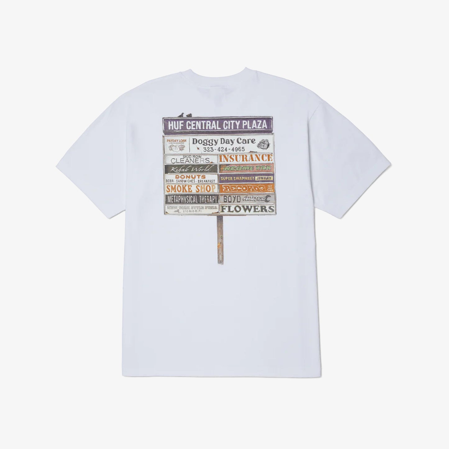 Huf Plaza Erkek Beyaz T-shirt
