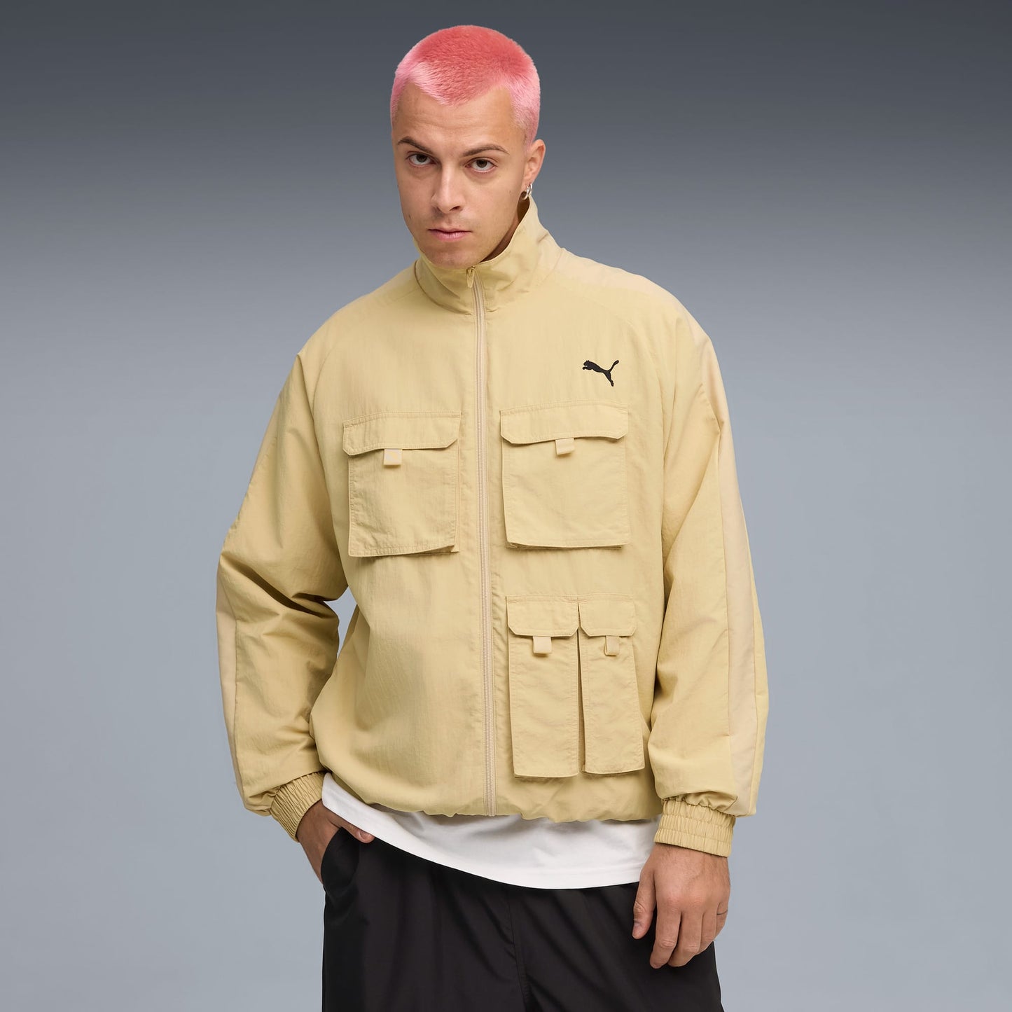 Puma T7 Cargo Relaxed Track Erkek Krem Ceket