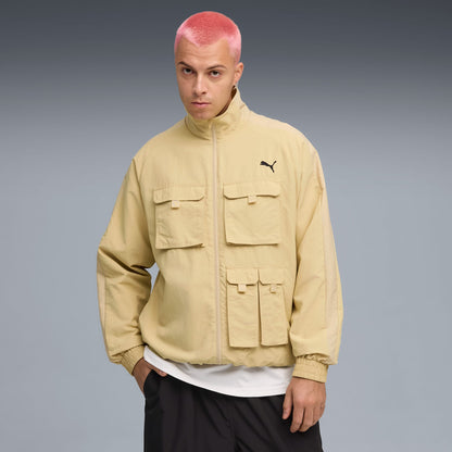 Puma T7 Cargo Relaxed Track Erkek Krem Ceket