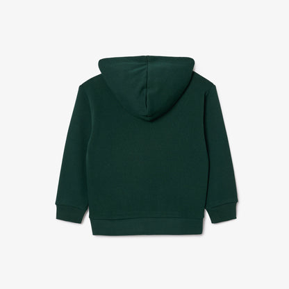 Lacoste Erkek Çocuk Kapüşonlu Baskılı Yeşil Sweatshirt