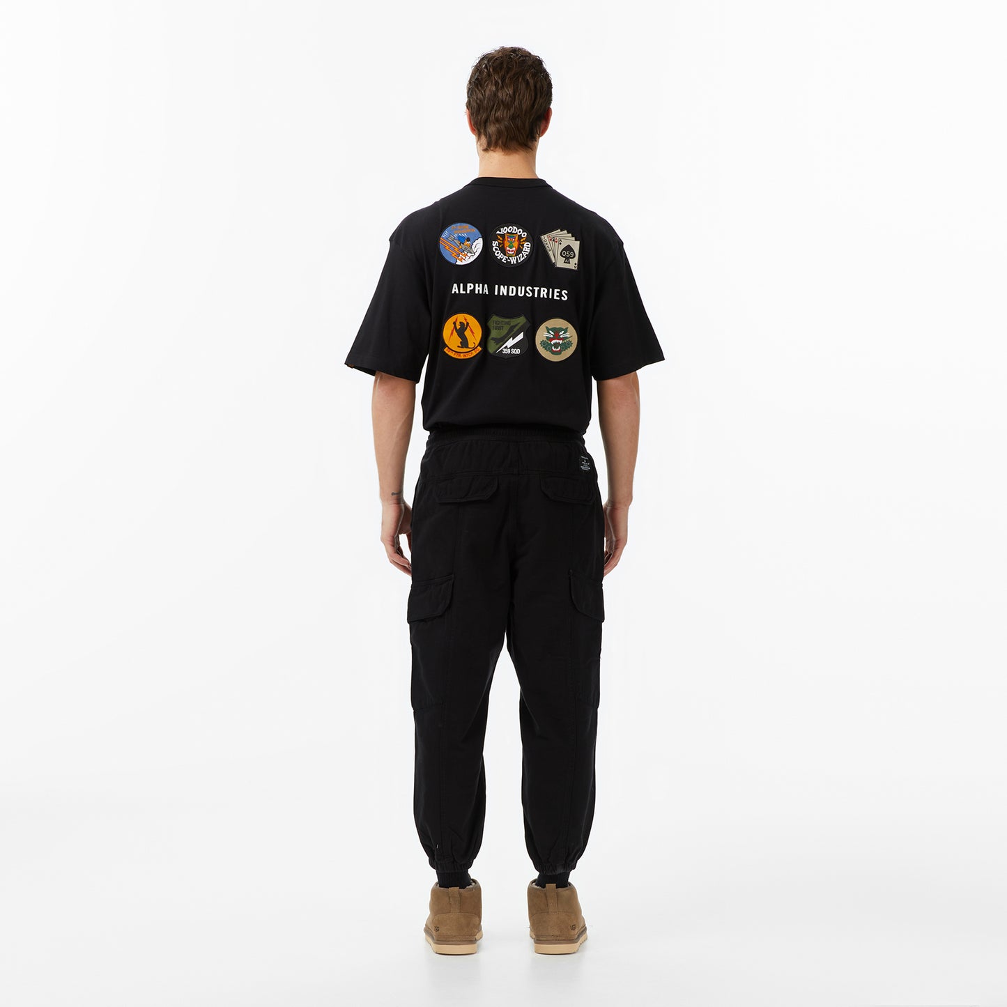 Alpha Industries Uniform Erkek Siyah Kargo Eşofman Altı