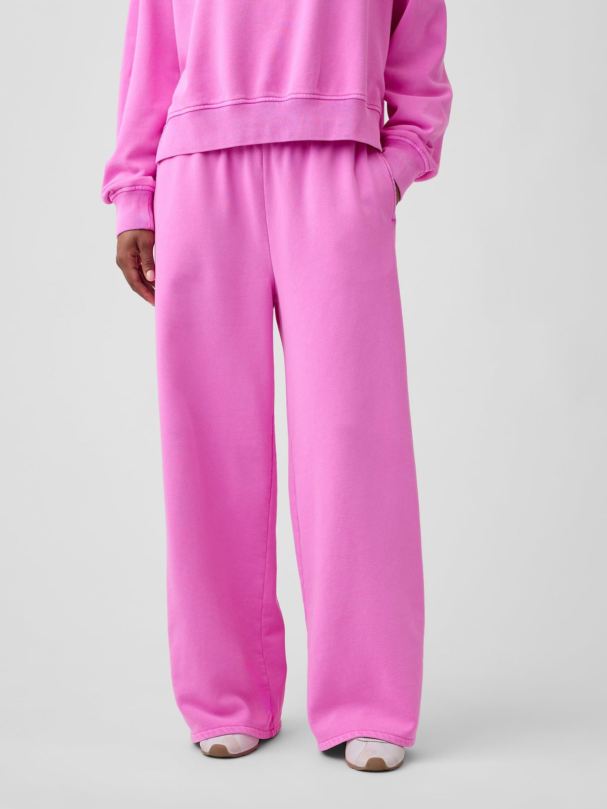 Pembe Vintagesoft Baggy Wide-leg Eşofman Altı
