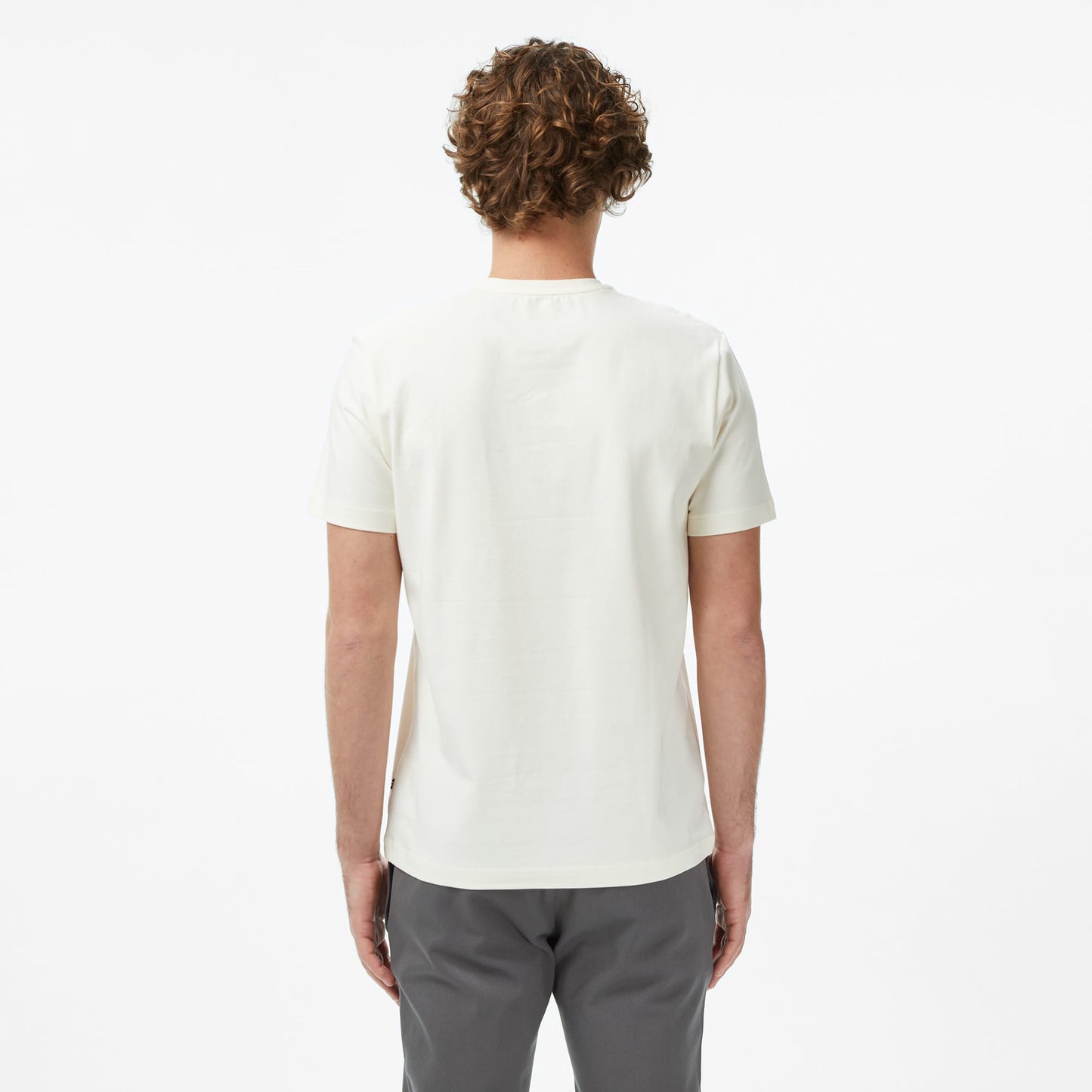 Nautica Erkek Krem Regular Fit Baskılı T-shirt