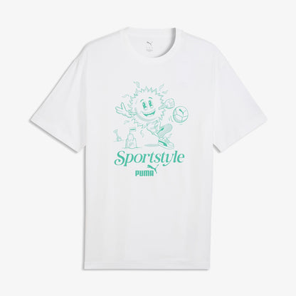 Puma Graphic Erkek Beyaz T-shirt