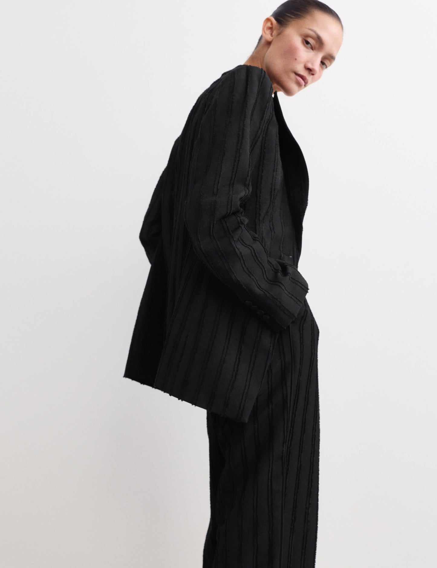 Dokulu Blazer Ceket