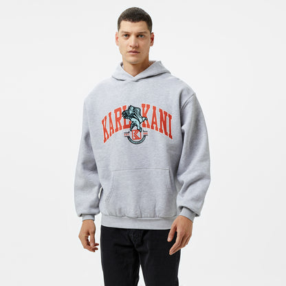 Karl Kani Og Eagle Print Os Erkek Gri Hoodie
