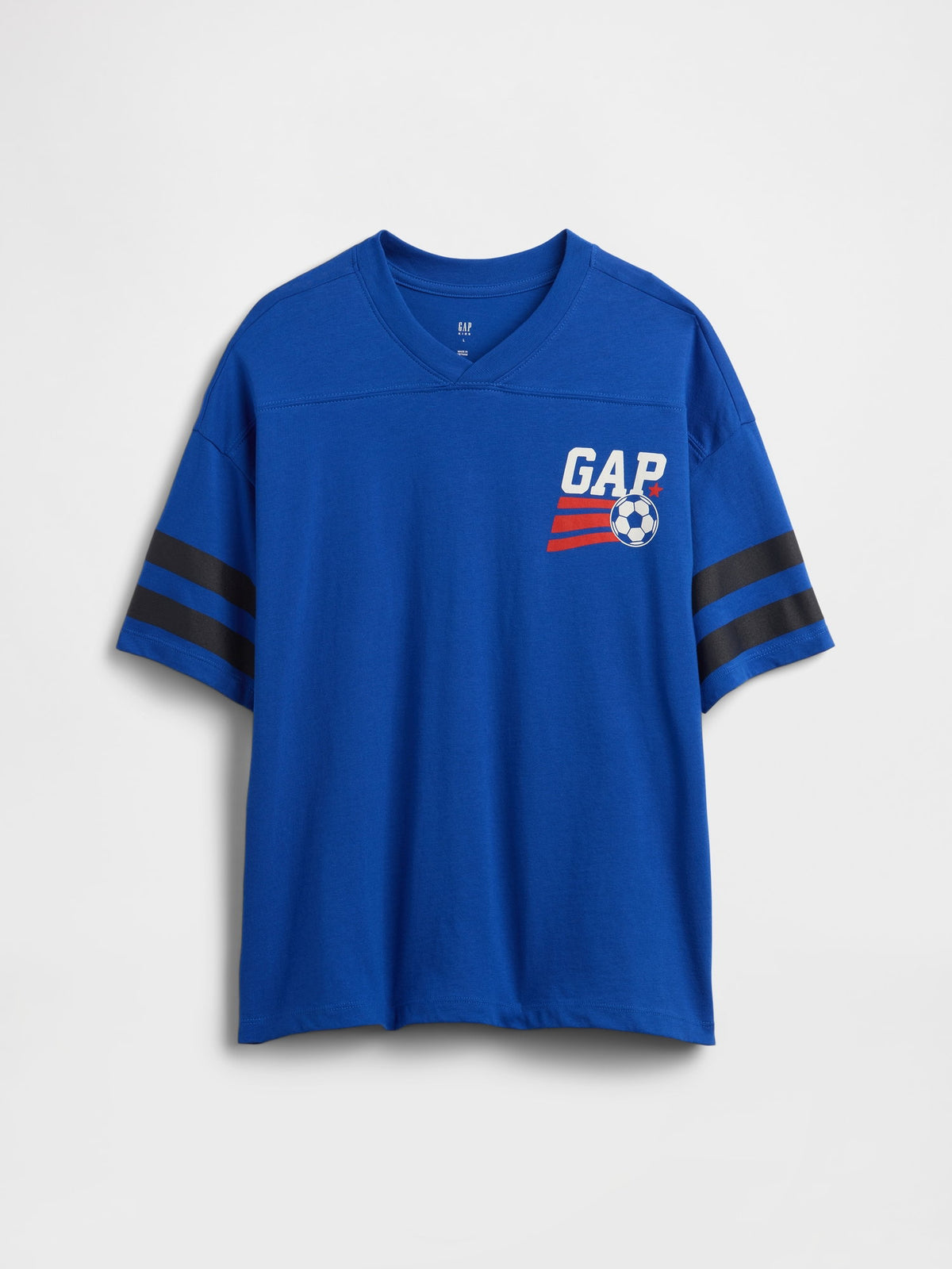 Kobalt Mavisi Oversized Soccer T-shirt