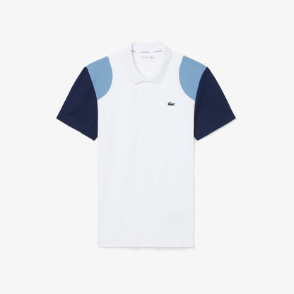 Lacoste Sport Erkek Regular Fit Renk Bloklu Beyaz Polo