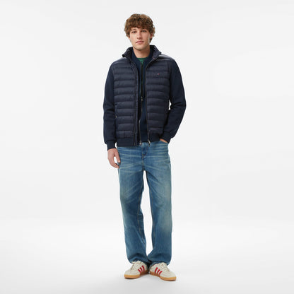 Tommy Hilfiger Mixed Media Erkek Lacivert Ceket