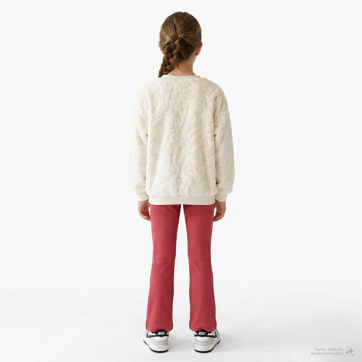 Nike Cozy Flare Leg Pant Set Çocuk Mor Eşofman Takımı