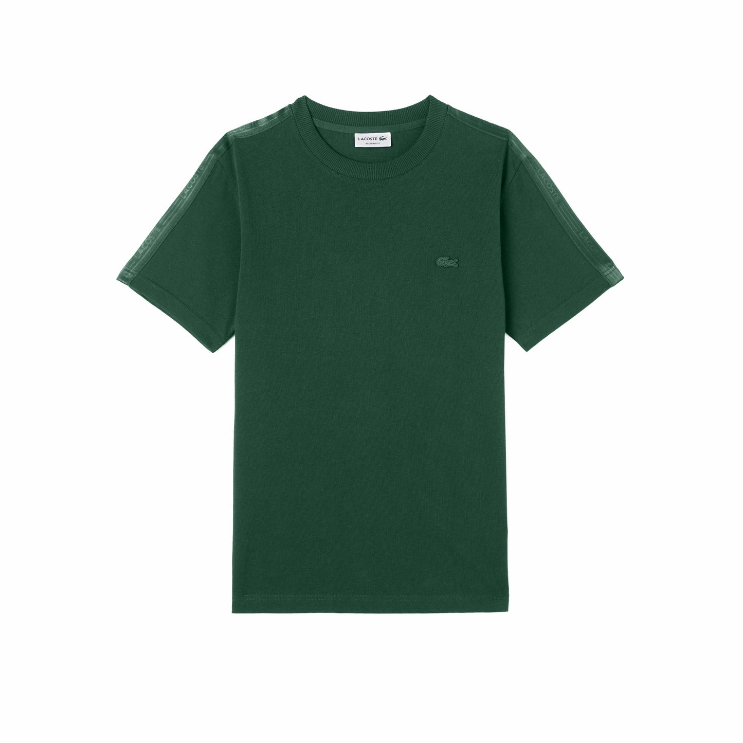 Lacoste Erkek Regular Fit Bisiklet Yaka Koyu Yeşil T-shirt