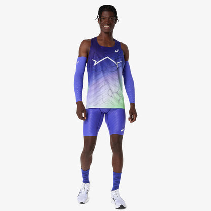 Asics Metaspeed Singlet Erkek Mor Koşu T-shirt