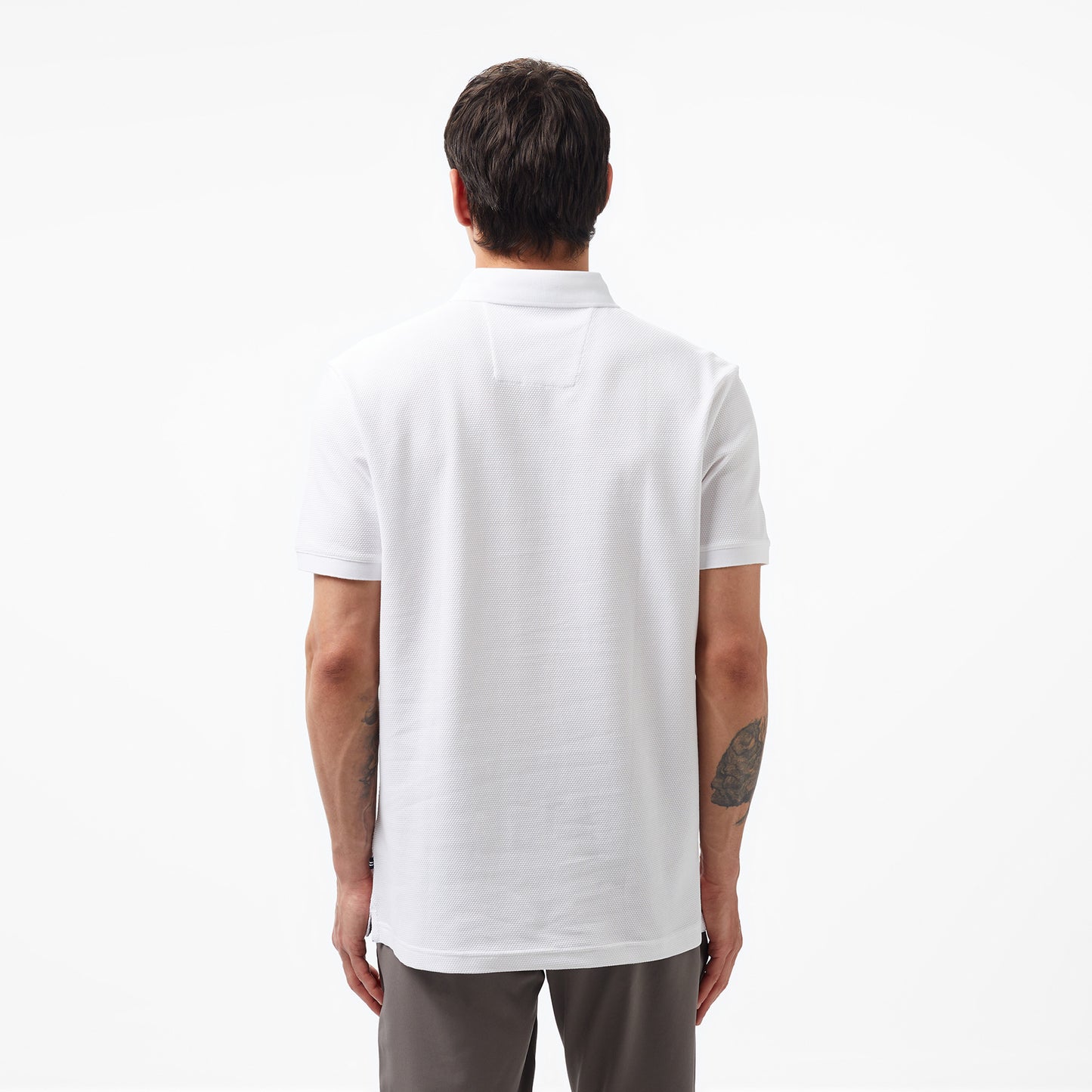 Nautica Erkek Beyaz Slim Fit Kısa Kollu Polo Yaka T-shirt